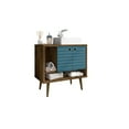 thumbnail image 4 of Liberty Wood 32" Bathroom Vanity Sink & 2 Shelves in Rustic Brown & Aqua Blue, 4 of 7