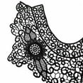 thumbnail image 6 of Yesbay Floral Collar Embroidery Lace Neckline Wedding Dress DIY Sewing Applique Patch,Beige, 6 of 8