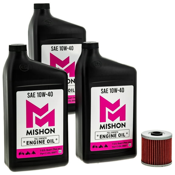 Mishon Engine Oil Change Kit for Kawasaki Bayou 220 250 300 KFX250 Mojave MK1012766