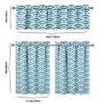 thumbnail image 6 of Kitchen Curtains 36 Inch Short - 3 Panel Set, Mermaid Ocean Underwater Coral Design, Rod Pocket Window Curtain, 100% Polyester, Easy Wash for Farmhouse, Nautical Kitchen, Bathroom, 6 of 6