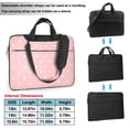 thumbnail image 6 of YFYANG 13 inch Universal Laptop Bag Oxford Cloth Laptop Sleeve, Multi-functional Pink Polka Dot Pattern Notebook Computer Messenger Bag Handbag, 6 of 8