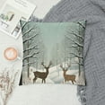 thumbnail image 2 of COMIO  Winter Pillow Covers  Snowflake Wildlife Deer Decor Throw Pillows Case for Couch White Brown Tree Christmas Indoor Outdoor Decorative Cushion Cases for Sofa Bed, 2 of 5