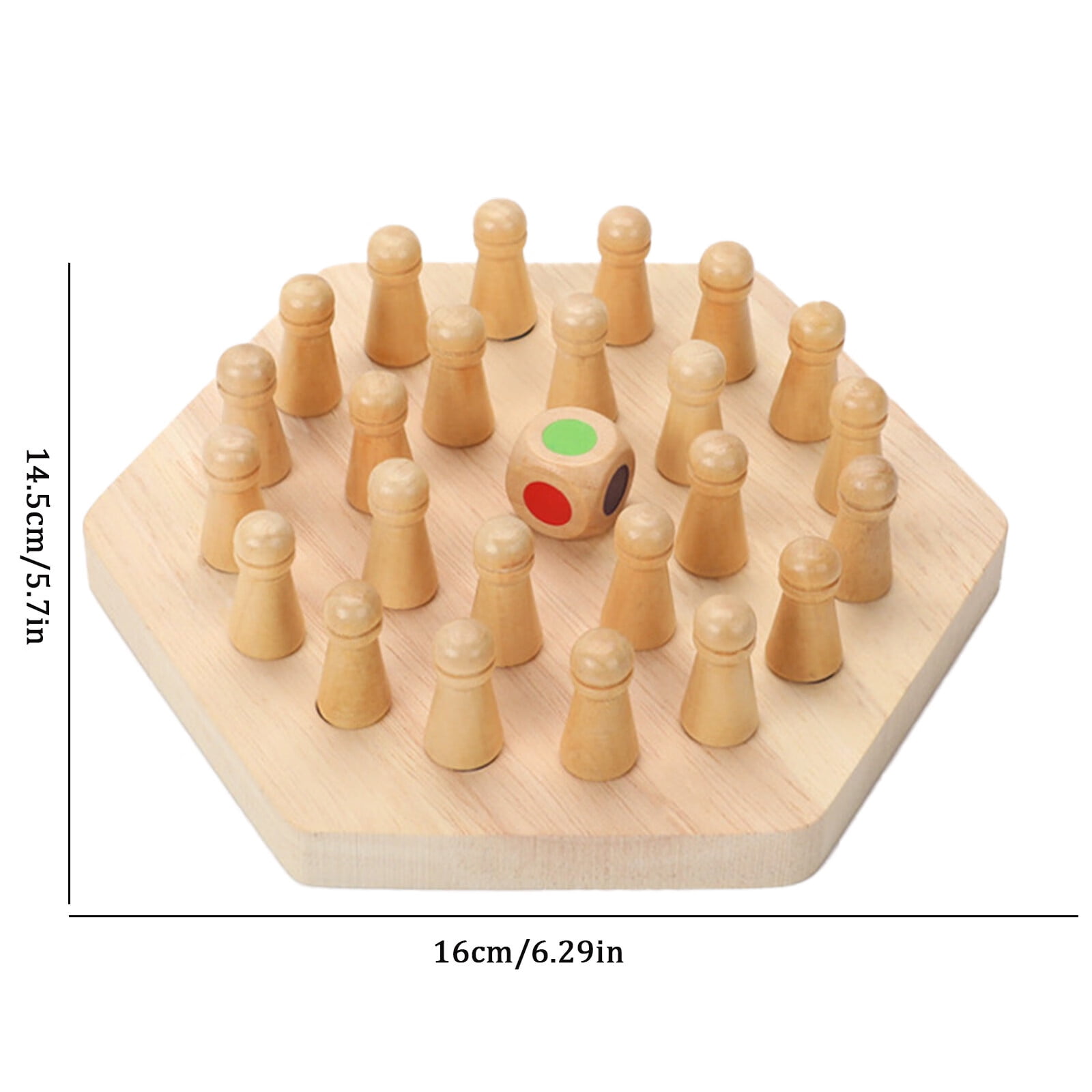  Wooden Board Game 1pc Compass Chess Toy Educational