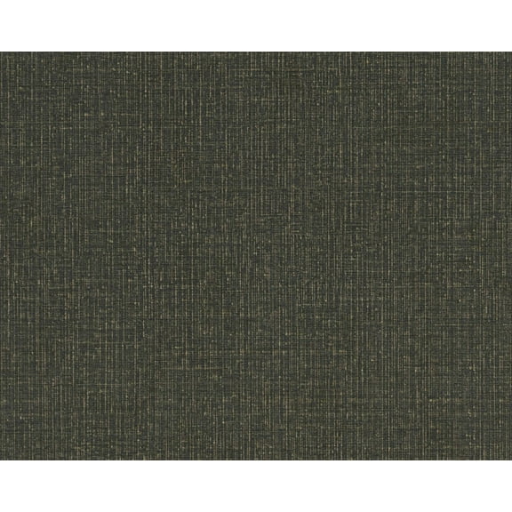Concord Wallcoverings Textured Wallpaper Plain Tweed, Black Gold, 21 In x 33 Ft (56 sq. ft), 386942