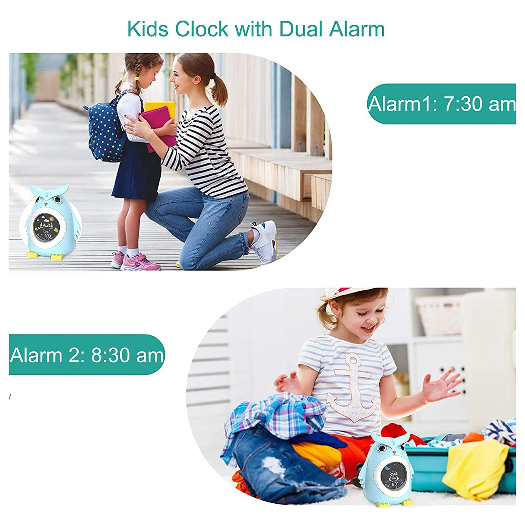 kids alarm clock Kids ,Okay to Wake Clock, Children's Trainer Clock