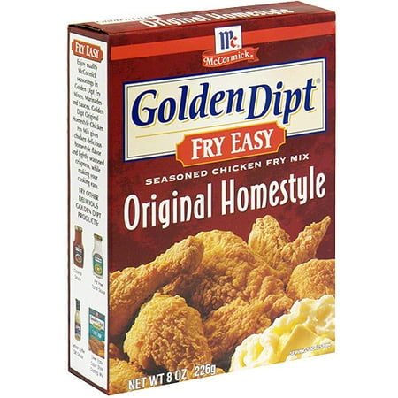 Golden Dipt Original Homestyle Seasoned Chicken Fry Mix, 8 oz (Pack of 8)
