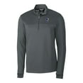 thumbnail image 2 of Men's Cutter & Buck Steel Kansas Jayhawks Traverse Stripe Quarter-Zip Pullover Top, 2 of 3