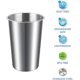 thumbnail image 3 of Vaso de acero inoxidable, vaso de cerveza de metal reutilizable apilable de 500 ml (17 oz), vasos de cerveza sin Bpa, vaso para beber para fiestas, campamentos, viajes, niños y adultos, 3 of 5