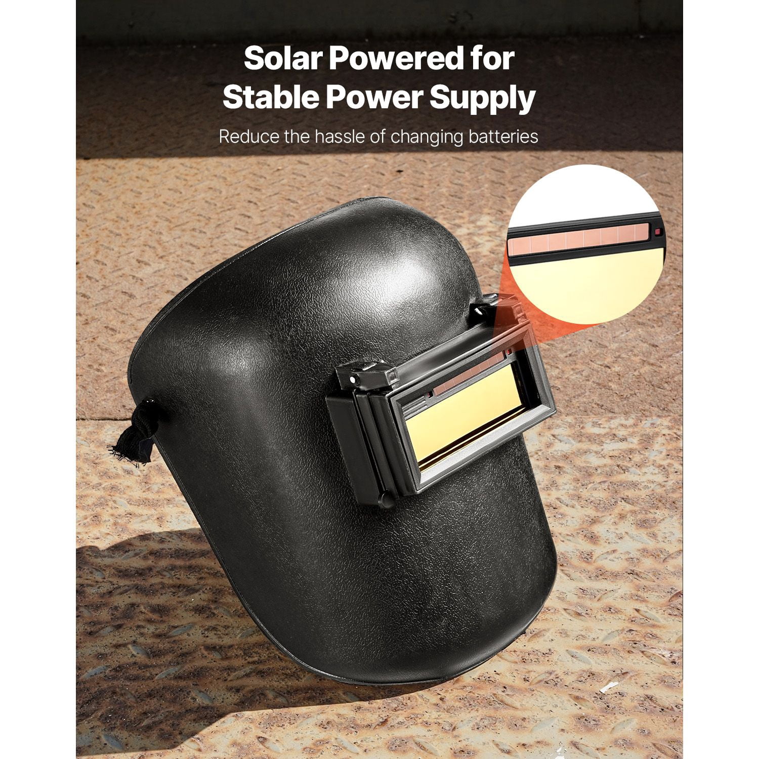 Auto Darkening Welding Lens Adjustable Shade 5-13, Solar Powered Variable Shade Welding Helmet Filter, for MIG TIG ARC Multi-Process Welding