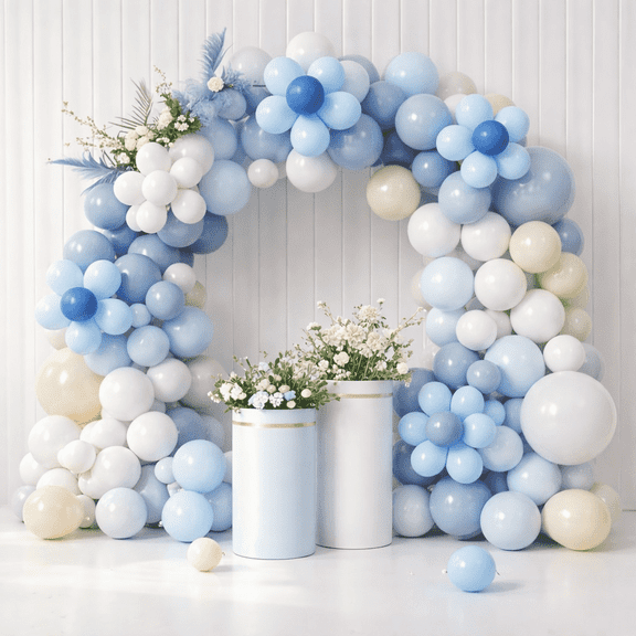 130 pcs Rose Gold Balloon Garland Arch Kit for Baby Shower, Wedding, Birthday, Party Decorations