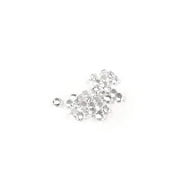 O'Creme Clear Edible Diamond Studs 5 Millimeters for Decorating Cakes and Cupcakes, 54 Studs