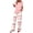 Pink, variant on PRETTYGARDEN Women's 2 Piece Pajama Sets Summer Matching Lounge Outfits Short Sleeve Printed Sleepwear Spring PJ Set