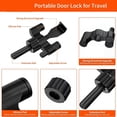 thumbnail image 3 of Cerradura de Puerta Portátil Cerradura de Puerta de Seguridad para el Hogar de Alta Resistencia Cerraduras de Bloqueo de Viaje para Seguridad y Privacidad, Paquete de 2, 3 of 5