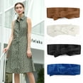 thumbnail image 4 of Unique Bargains Ladies Faux Leather Self Tie Bowknot Wide Waist Belt, 4 of 4