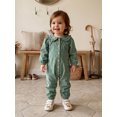 thumbnail image 4 of RUINIXCW Infant Girl Romper Puff Long Sleeve Solid Color Fall Jumpsuit, 4 of 8