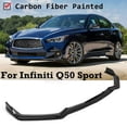 thumbnail image 2 of Front Bumper Lip Spoiler for Infiniti Q50 2018-2021 Sport Bumper Lip Diffuser Splitter Protector Car, 2 of 6