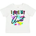 thumbnail image 3 of Inktastic I Love My Aunt- 80s Retro Style Boys or Girls Toddler T-Shirt, 3 of 5