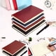 thumbnail image 2 of 10X Cuaderno de Cuero de la PU de Cubierta Suave Aleatorio de 6 Colores Diario de Escritura Libro de Diario Forrado de 100 Paginas, 2 of 8