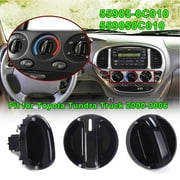3PCS AC Climate Control Knob Air Switch Replacement For 2000-2006 Toyota Tundra 55905-0C010