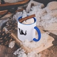 thumbnail image 5 of 3dRose, Dragon vintage art - black and white pen and ink drawing - fantasy - mythical creatures - legend, 15oz Two-Tone Blue Mug, 5 of 7