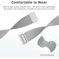 thumbnail image 5 of KOMI Metal Band Compatible with Samsung Galaxy Watch 6 Band 40mm 44mm, Galaxy Watch 6 Classic Bands 43mm 47mm, 20mm Stainless Steel Replacement Strap for Galaxy Watch 6 Band Women Men Silver, 5 of 5