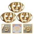thumbnail image 3 of SHISUYAN 3 Pcs Masques Faciaux Réutilisables en Silicone Couvre-Visage Fournitures de Beauté Faciale, 3 of 8