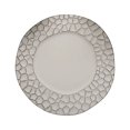 thumbnail image 2 of Balsa Circle 6 Matte Gray Irregular Round 13 in Plastic Charger Plates Giraffe Pattern Rim Party Events Decorations, 2 of 8