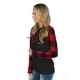 thumbnail image 3 of ADREAMLY Women Color Block Hoodie Casual Drawstring Long Sleeve Sweatshirt with Front Pocket, 3 of 5