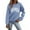 Blue, variant on Cute Sweatshirts For Women Graphic Print O Neck Round Neck Fit Pullover Casual Workout Shirts Loose Blouse Tops Clothes With Pocket