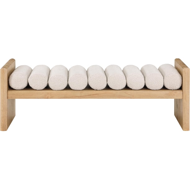 GMFK520○Meridian Furniture / メディリアンファニチャ Meridian Furniture Waverly Cream Bench - Walmart.ca