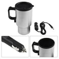 thumbnail image 6 of Car Electric Kettle: 12V Portable Water Boiler Heated Travel Mug, Multiple Temperature Adjustable Coffee Tea Truck Cup with 304 Stainless Steel Dry Burn Protection & Handy Cup Bag, 6 of 9