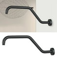 thumbnail image 3 of Multipurpose Stainless Steel Shower Arm Wall Mounted Matte Black Finish Convenient for Home and Hotel Bathrooms, 3 of 9