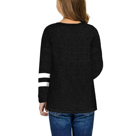 

koaiezne Baby Girl s Tunic Tops Crewneck Ultra Soft Striped Long Sleeve Comfortable Casual Pullover Sweatshirt for Children 2t Fall Clothes Girls Coral Top for Girls