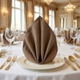 thumbnail image 3 of Unique Bargains 6Pcs Dinner Use Cotton Cloth Napkins Caramel 20x20inch, 3 of 6