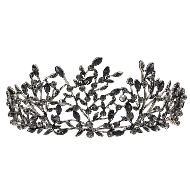 Weiweiguan 1 Pce Couronne Style Baroque Coiffure Délicate en Strass Décoration de Cheveux de Mariée