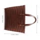 thumbnail image 2 of ADDHAT Tote A Mano En PVC Marrón Para Mujer Con Asa Resistente Para Uso Diario, 2 of 6