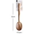 thumbnail image 2 of Non-Stick Fish Steak Long Handle Stirring Spoon Wooden Colander Kitchen Utensil Frying Pan Tools?1pc?(8), 2 of 7