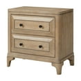 thumbnail image 6 of 5 Queen Bedroom Combination: Canopy Bed, 2 Nightstand, Modern Dresser & Mirror, Chest With Door, Sand, Metal Accents, Functionality, Felt Lined Drawers, Solid Wood + Custom Hardware : 2 Drawer, 6 of 6