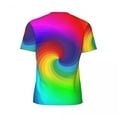 thumbnail image 6 of T Shirt For Men Rainbow Swirl Art Sportswear Colorful Tie Dye Harajuku Men Awesome Tshirt Summer Sho, 6 of 7