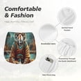 thumbnail image 6 of Lsque Pond Meditating Tiger Printed Women's Running Shorts with Liner Pockets,Elastic Quick Dry Workout Athletic Gym Yoga Shorts,Womens High Waist Shorts-XX-Large, 6 of 9