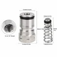 Leke 2Pairs Stainless Steel Ball Lock Keg Posts Couplers Set for