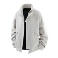 thumbnail image 4 of Umfun Full Zip Track Jackets for Men Athletic Lightweight Stand Collar Casual Sport Coat Soft Breathable Everyday Outerwear for Autumn Running and Daily Commute, 4 of 9