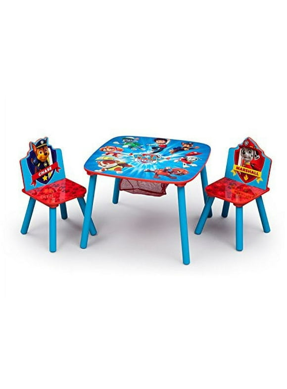 Delta Children Nick Jr. PAW Patrol Wood Kids Storage Table and Chairs Set