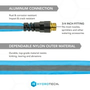 HydroTech FlatJacket 5/8 x 25ft Flexible Garden Hose– Kink-Free, Lightweight, Burst-Proof