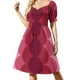 thumbnail image 1 of Vestido rosa gradual de manga corta vestidos de verano Vestido largo vestido de verano para mujer 2025, 1 of 7