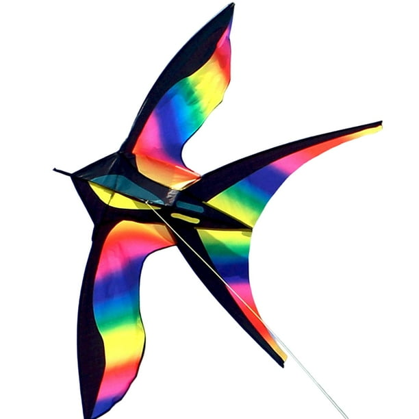 de pájaro grande de golondrina Línea inconfundible con manga de cuerda 175x70cm de volar iris de envergadura para
