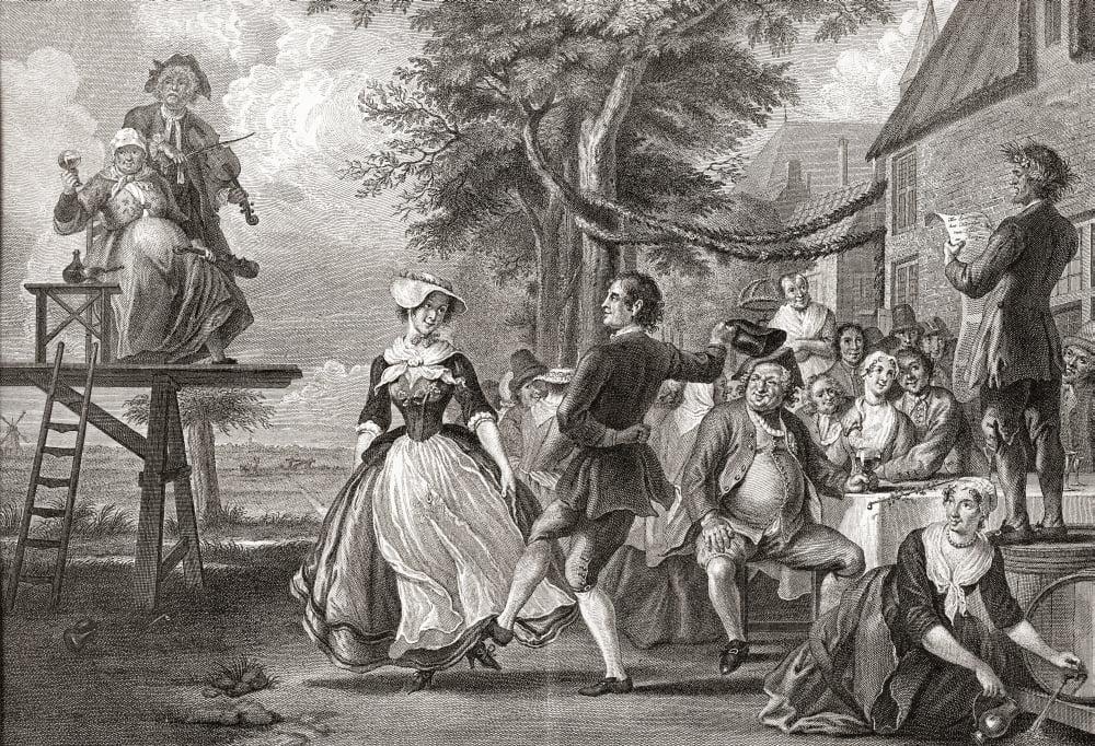 The Wedding of Kloris and Roosje after Cornelis Troost 18th century From Illustrierte Sittengeschichte vom Mittelalter bis zur Gegenwart by Eduard Fuchs published 1909 Canvas Art - Ken Welsh Design P