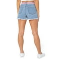 thumbnail image 2 of No Boundaries Junior Womens' Super High Rise Festival Jean Short with Belt, 2 of 4