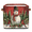 Multicolor 4, variant on CURLYOOT 13 x 13 Inch Cube Storage Bin, Leopard Rose Fabric Storage Cube Baskets, Wildlife Closet Shelves Foldable Bins with Leather Handles for Home Organizer