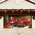 thumbnail image 5 of Garage Door Sign Merry Christmas Festive Decoration Polyester Material Weather Resistant Easy Installation Large Size Versatile Use for Family Gatherings Outdoor Indoor Garage Driveway Wall, 5 of 5